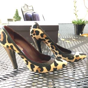 Marc Jacobs Leopard Print Heels - 39.5
